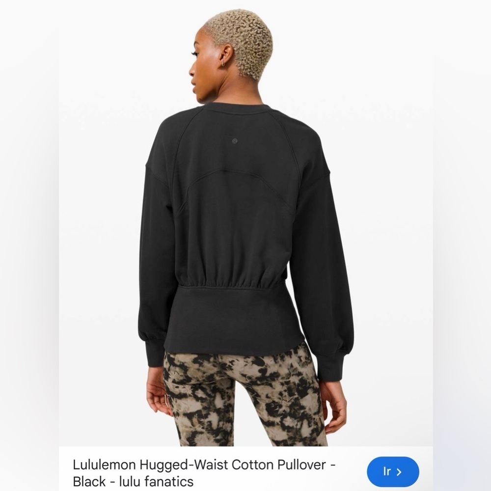 Lululemon hugged waist cotton pullover